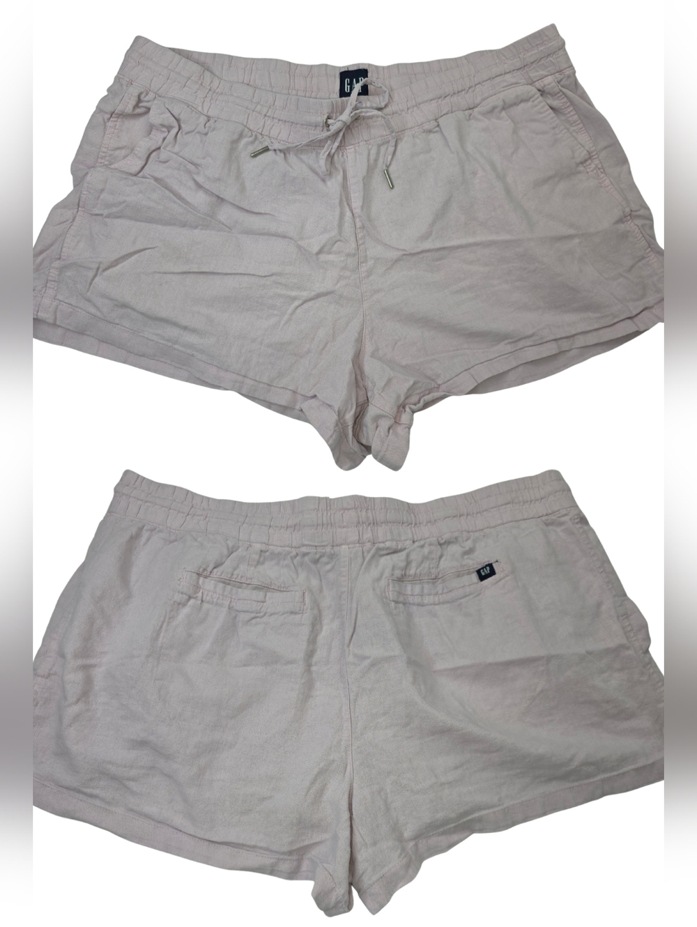 GAP XXL Lilac Drawstring Linen Blend Shorts 3620-CQ